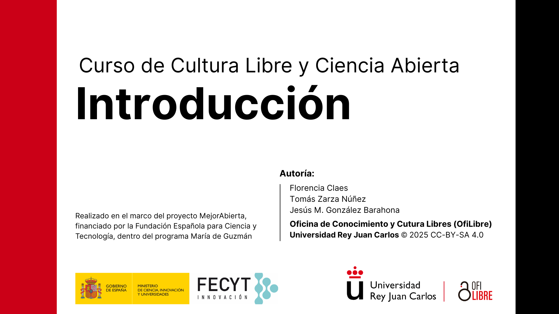 Tertulia de introducción al curso sobre cultura libre y ciencia abierta